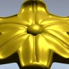 Рельефная цветочная розетка - 3D модель STL для ЧПУ