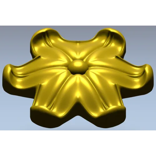 Рельефная цветочная розетка - 3D модель STL для ЧПУ