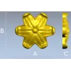 Рельефная цветочная розетка - 3D модель STL для ЧПУ