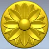 Розетка "Солнечный цветок" - 3D модель STL для ЧПУ