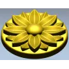 Розетка "Солнечный цветок" - 3D модель STL для ЧПУ
