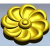 Spiral Blossom Rosette - STL for CNC carving