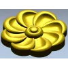 Spiral Blossom Rosette - STL for CNC carving