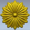 Daisy Rosette STL 3D Model for CNC