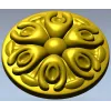 Розетка с бутонным орнаментом - 3D модель STL для ЧПУ