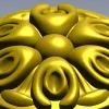 Розетка с бутонным орнаментом - 3D модель STL для ЧПУ