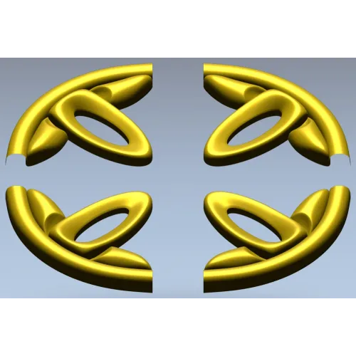 Розетка "Трилистник" - 3D модель STL для ЧПУ