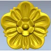Floral Rosette Relief STL for CNC