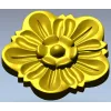 Floral Rosette Relief STL for CNC