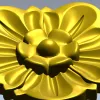 Floral Rosette Relief STL for CNC