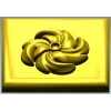 High-Relief Square Floral Rosette STL for CNC Router