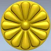 Розетка "Солнечная маргаритка" - 3D модель STL для ЧПУ