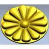 Розетка "Солнечная маргаритка" - 3D модель STL для ЧПУ