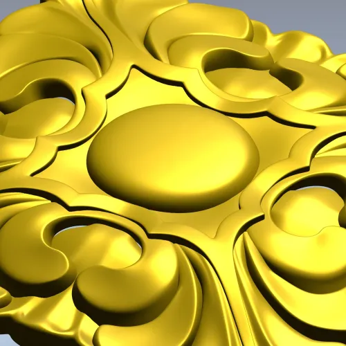 Розетка барочная - 3D модель STL для ЧПУ