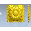 Розетка барочная - 3D модель STL для ЧПУ