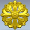 Розетка декоративная STL - 3D модель для ЧПУ резьбы по дереву