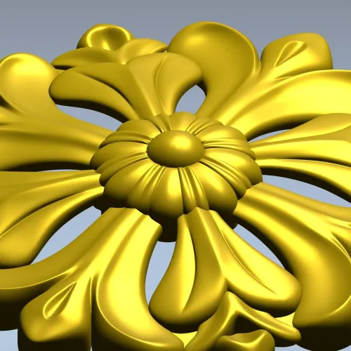 Розетка декоративная STL - 3D модель для ЧПУ резьбы по дереву