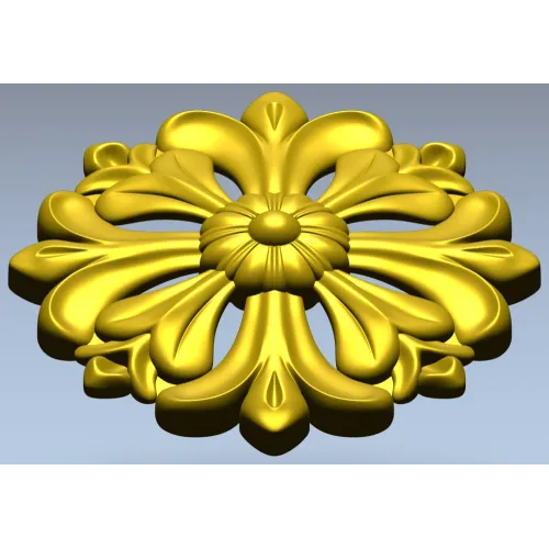 Розетка декоративная STL - 3D модель для ЧПУ резьбы по дереву