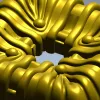 Draped Square Rosette - STL 3D model for CNC carving