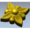 Рельефная цветочная розетка - 3D модель STL для ЧПУ