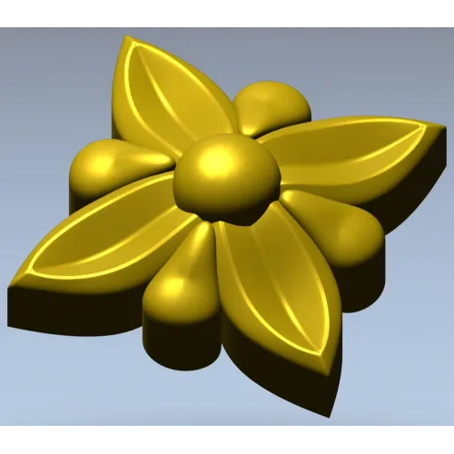 Рельефная цветочная розетка - 3D модель STL для ЧПУ
