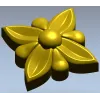 Рельефная цветочная розетка - 3D модель STL для ЧПУ