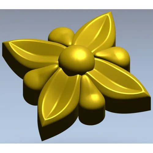 Рельефная цветочная розетка - 3D модель STL для ЧПУ