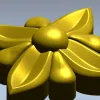 Рельефная цветочная розетка - 3D модель STL для ЧПУ