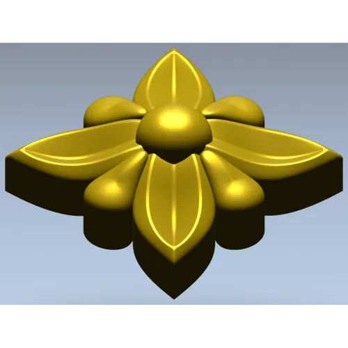 Рельефная цветочная розетка - 3D модель STL для ЧПУ