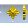 Рельефная цветочная розетка - 3D модель STL для ЧПУ