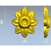 Floral Rosette STL 3D Model for CNC Carving