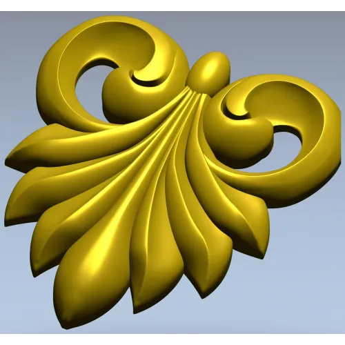Акантовый картуш для фрезеровки - 3D модель STL для ЧПУ