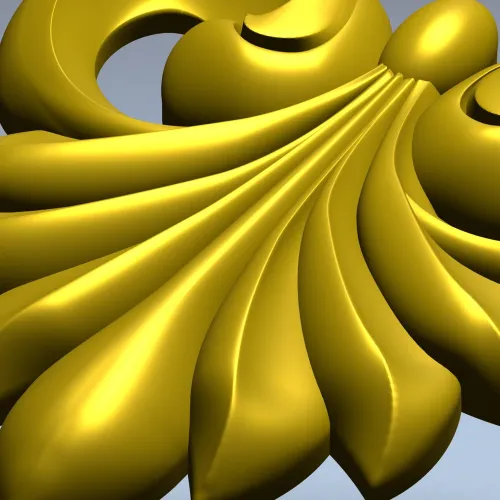 Акантовый картуш для фрезеровки - 3D модель STL для ЧПУ