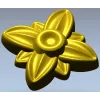 Floral rosette stl 3D model for CNC routing