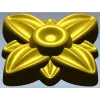 Floral rosette stl 3D model for CNC routing