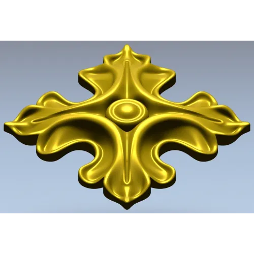 Acanthus Rosette STL for CNC - high-relief decorative 3D model