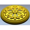 Florentine Bloom - round floral rosette STL for CNC carving