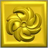 Spiral Blossom Rosette - STL 3D Model for CNC