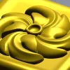 Spiral Blossom Rosette - STL 3D Model for CNC