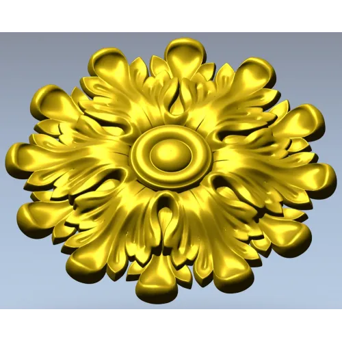 Розетка Аурелия - 3D модель STL для ЧПУ, декоративная розетка для фрезера