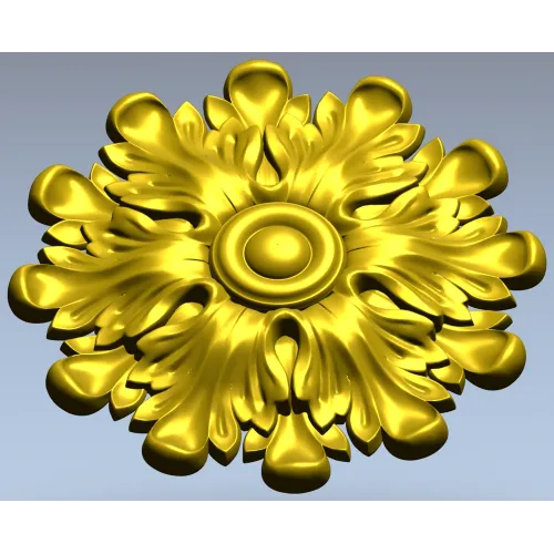 Розетка Аурелия - 3D модель STL для ЧПУ, декоративная розетка для фрезера