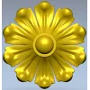 Floral Rosette STL 3D Model for CNC Routing - High-Relief Medallion