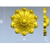 Floral Rosette STL 3D Model for CNC Routing - High-Relief Medallion