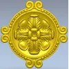 Розетка "Крест-цветок" - 3D модель STL для ЧПУ