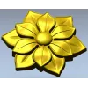 Розетка "Солнечный цветок" - 3D модель STL для ЧПУ