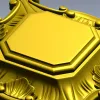 Baroque Shell Rosette - STL 3D model for CNC