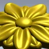 Розетка "Солнечная ромашка" - 3D модель STL для ЧПУ