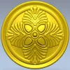 Florentine Quad Rosette - STL 3D model for CNC