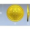 Florentine Quad Rosette - STL 3D model for CNC