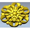 Розетка декоративная "Златоцвет" - 3D модель STL для ЧПУ